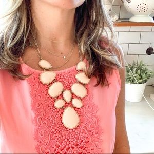 Light pink bubble necklace, excellent condition!